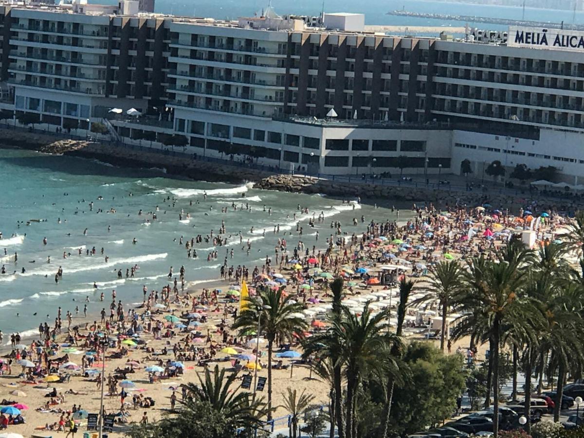 Apartamento Con Vistas Al Mar Primera Linea De Playa Del Postiguet Alicante Eksteriør billede