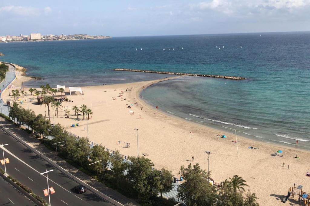 Apartamento Con Vistas Al Mar Primera Linea De Playa Del Postiguet Lejlighed Alicante Eksteriør billede