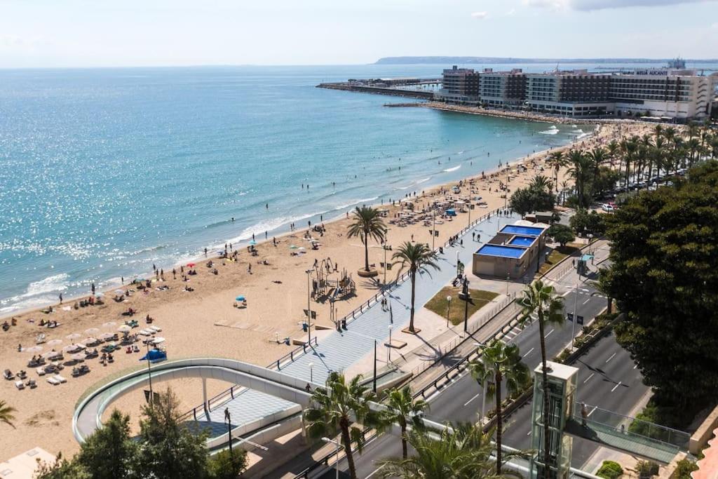 Apartamento Con Vistas Al Mar Primera Linea De Playa Del Postiguet Alicante Eksteriør billede