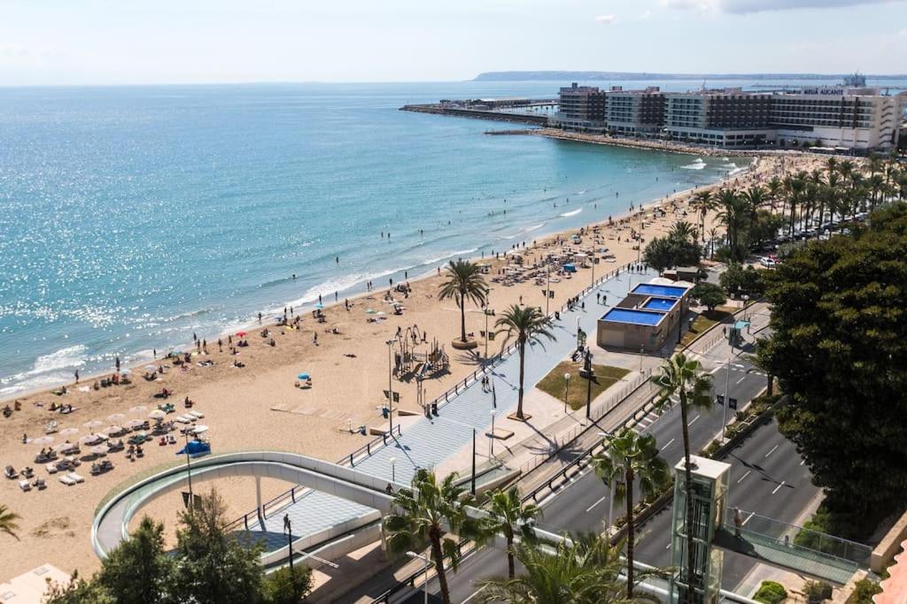 Apartamento Con Vistas Al Mar Primera Linea De Playa Del Postiguet Lejlighed Alicante Eksteriør billede