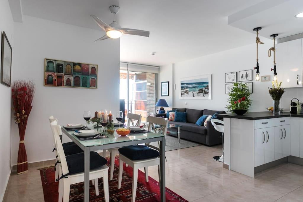 Apartamento Con Vistas Al Mar Primera Linea De Playa Del Postiguet Alicante Eksteriør billede