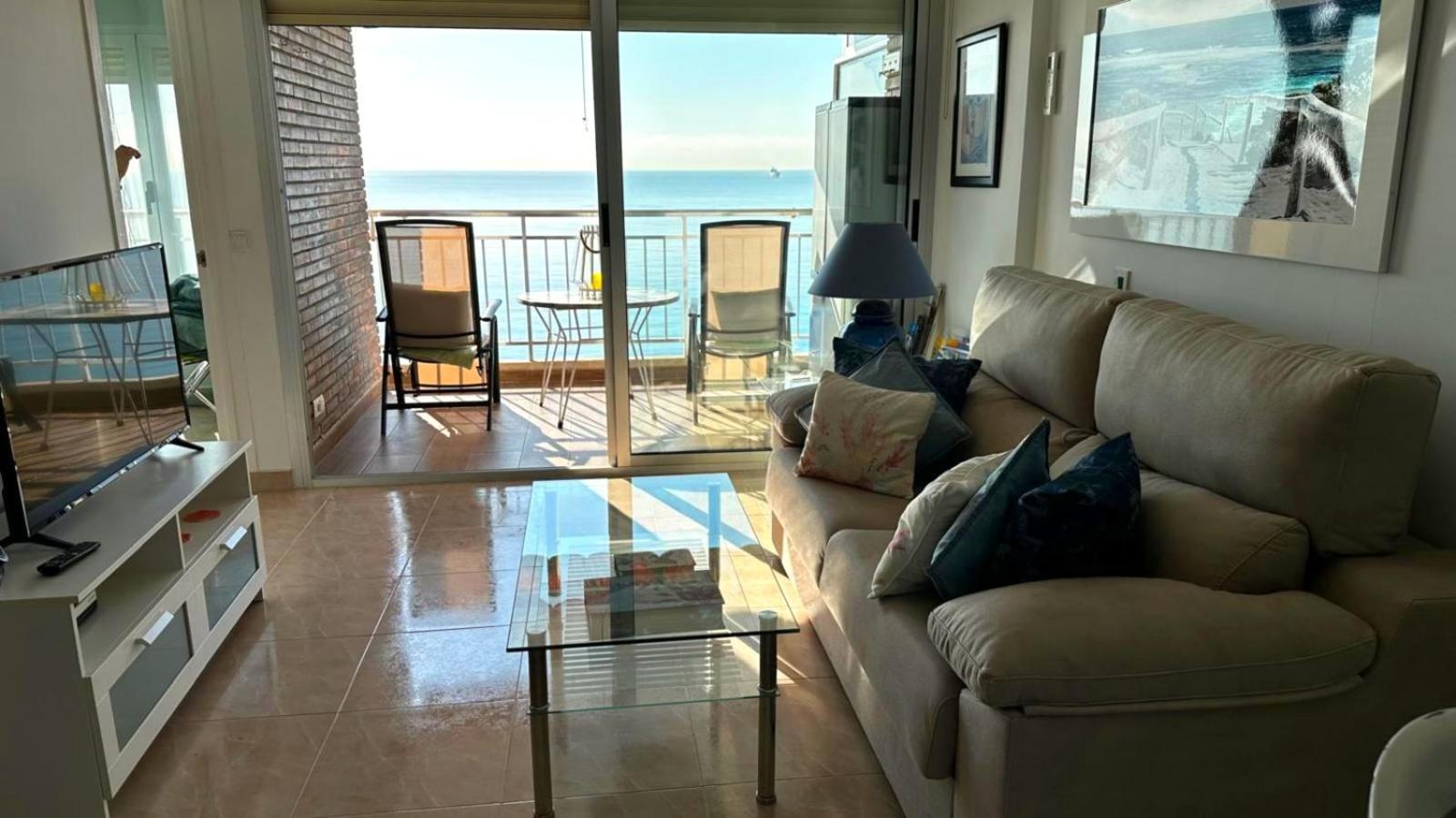 Apartamento Con Vistas Al Mar Primera Linea De Playa Del Postiguet Alicante Eksteriør billede