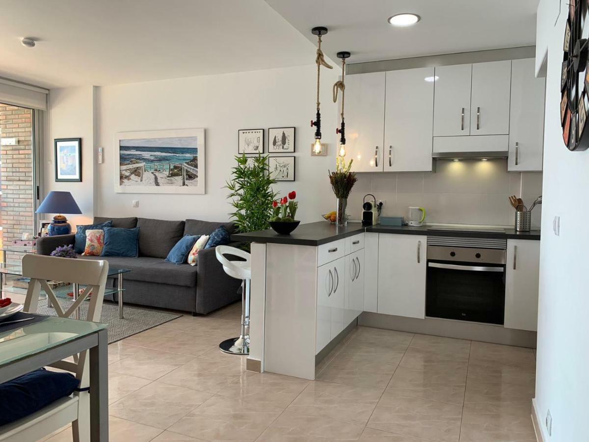 Apartamento Con Vistas Al Mar Primera Linea De Playa Del Postiguet Alicante Eksteriør billede