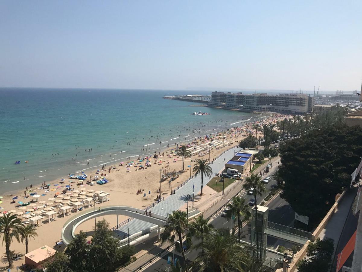 Apartamento Con Vistas Al Mar Primera Linea De Playa Del Postiguet Lejlighed Alicante Eksteriør billede