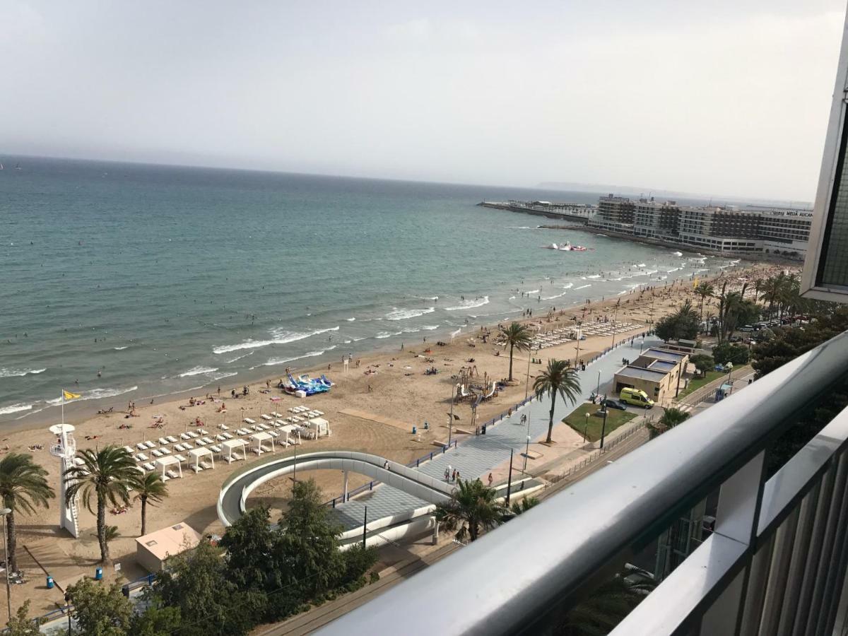 Apartamento Con Vistas Al Mar Primera Linea De Playa Del Postiguet Alicante Eksteriør billede