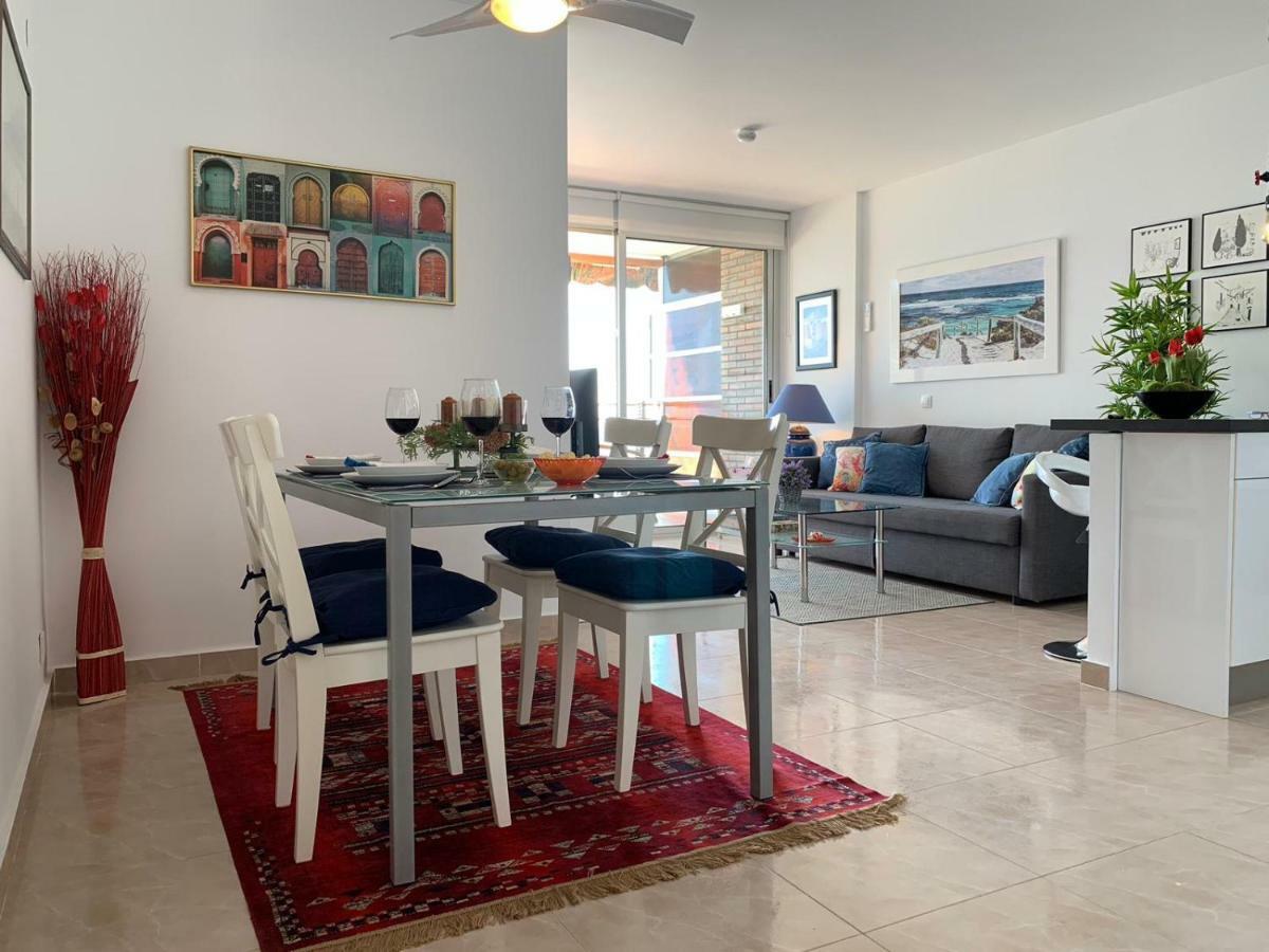 Apartamento Con Vistas Al Mar Primera Linea De Playa Del Postiguet Alicante Eksteriør billede